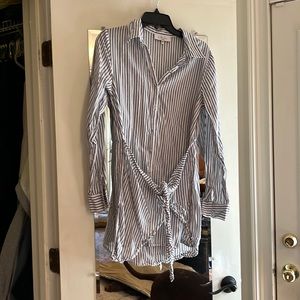 L’Academie Tie Front Shirt Dress